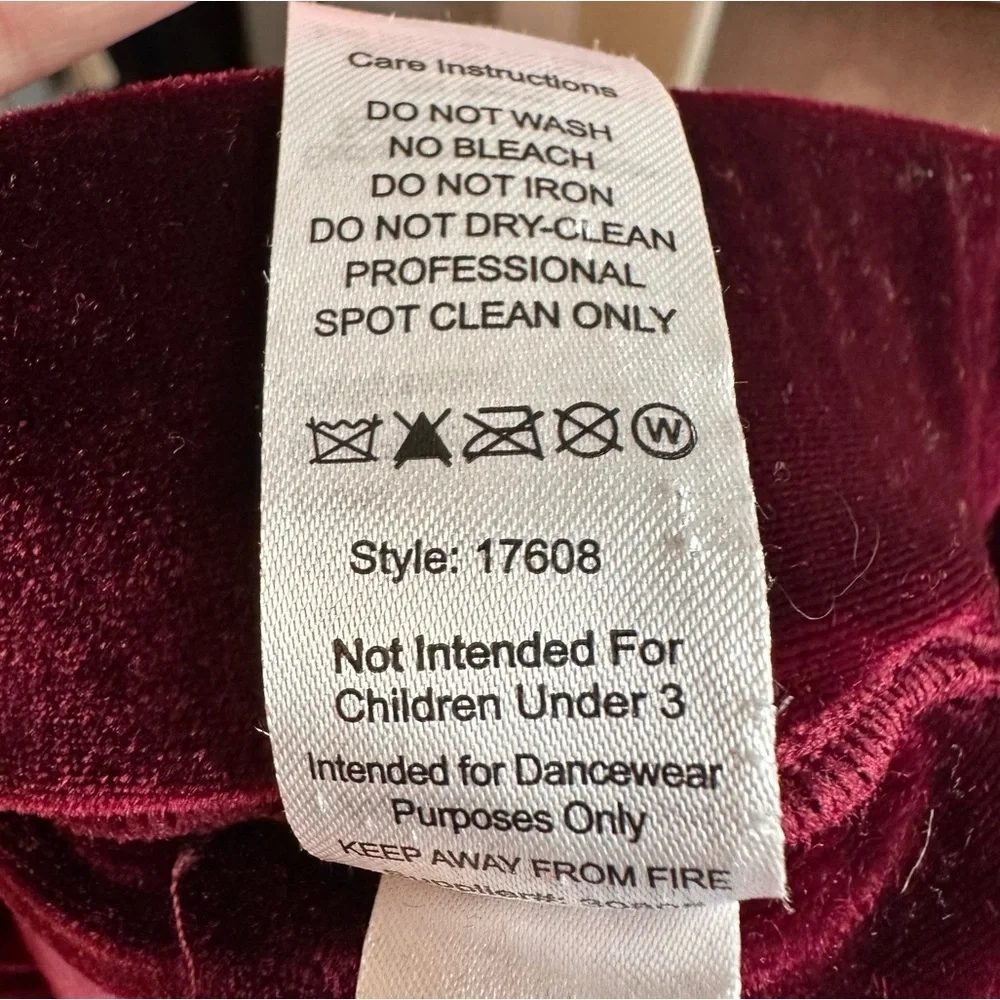 Weissman Burgundy Tulle Dance Skirt Size XL